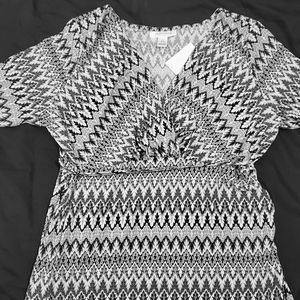 SOLD - Faux Wrap Maternity Dress